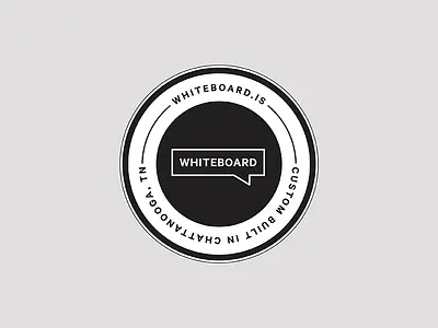 Stickers! badge black and white calibre circular collateral sticker stickermule swag type