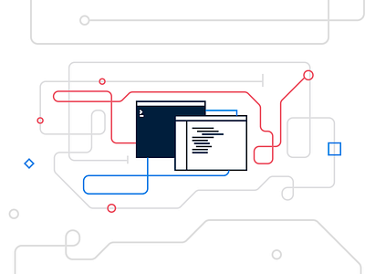 Code Lines abstract code illustration terminal