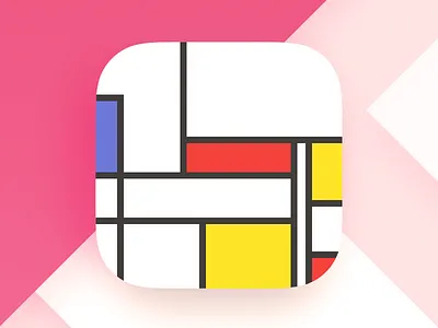 Bubble Gum Mondrian app bubble gum icon ios ipad mondrian phone