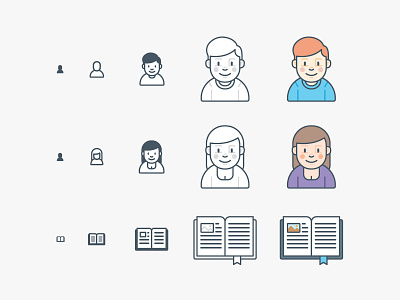 Responsive Icons avatar icons line icon responsive
