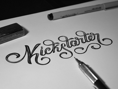 Kickstarter kickstarter lettering letters logotype type typography