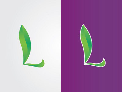 L - Leaf logo logo design sketch study symbol