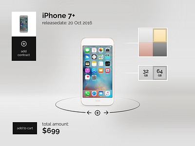 Customise Product cart customise dailyui gradients iphone product