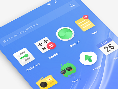 My Launcher android calc icon launcher my note radio setting theme update