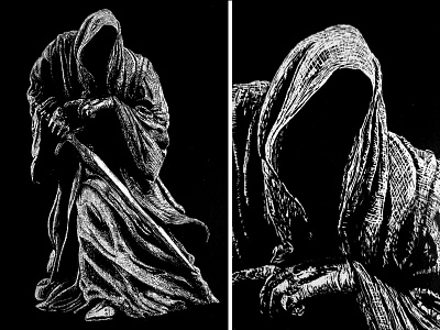 Ringwraith lord of the rings lotr nazgul ringwraith scratchboard wraith
