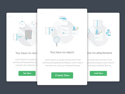 No data available application blank design illustration product screen ui ux
