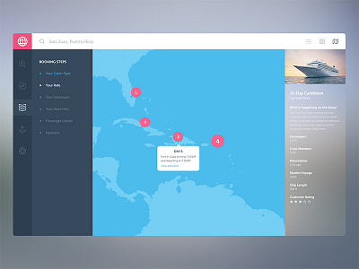 Cruise.me branding clean cruise dashboard flat notch ui ux web web app website