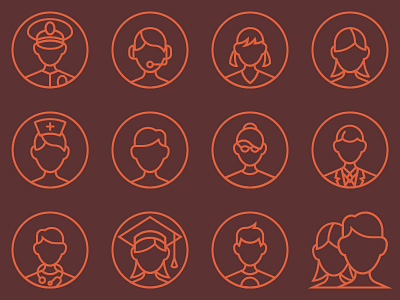 User avatars icons account avatar icons person profile user vector