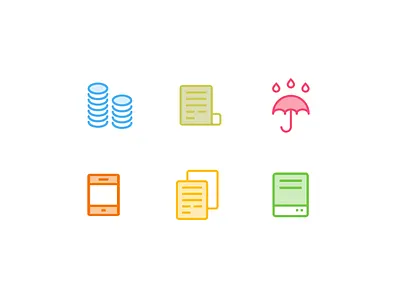 Icon set for ussd app icon set icons interface mobile app ui ux