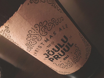 Christmas ale beer label packaging