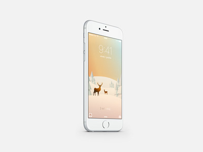 Deer Wallpaper deer freebies gradient iphone snow wallpaper winter