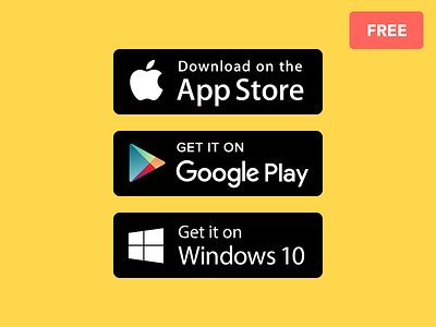 App Store Buttons app apple available badge buttons get google it on play store windows