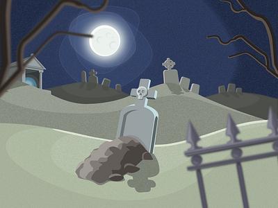 Graveyard doodle graveyard sketch vector vectorart