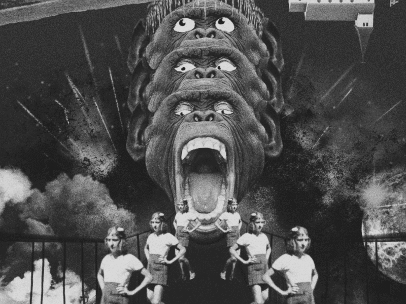 VOLCANO animation clip fashion gif old video vintage