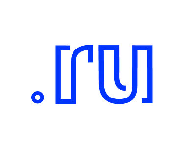 Dot RU logotype domen http identity logo ru russia
