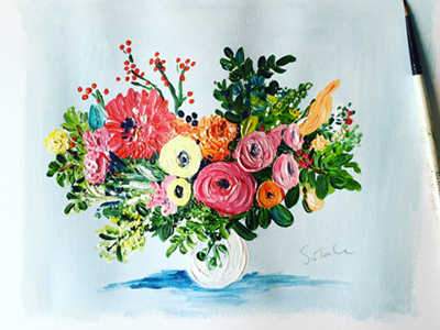 Painting new cards cards flowers painting