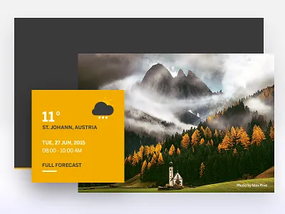 Weather card dailychallenge dailyui icon image ui userinterface ux weather