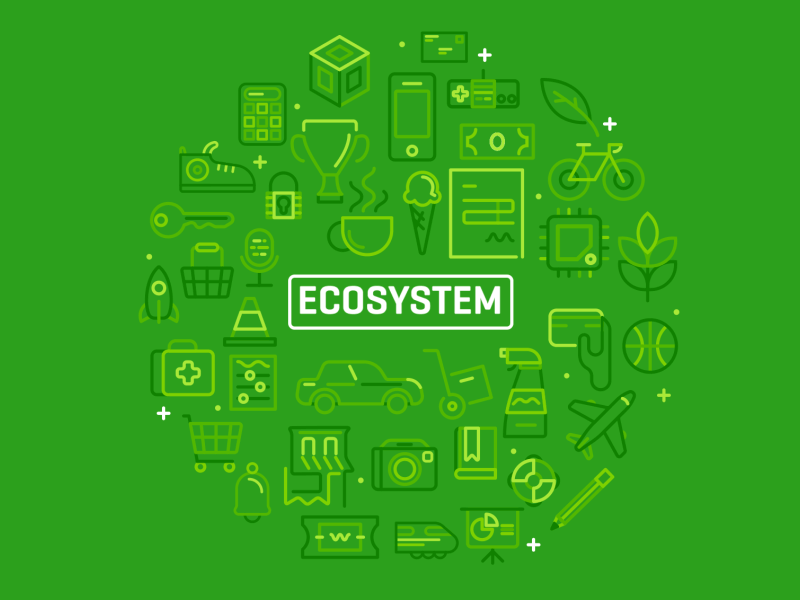 QuickBooks Connect - Ecosystem accountant after effects calculator credit card ecosystem finances glasses graph illustrator pattern piggy bank quickbooks