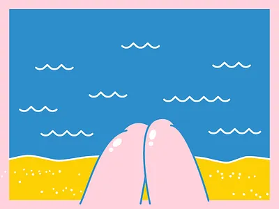 Beach Vibes beach hot dogs legs ocean vector