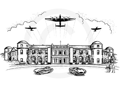 Goodwood Revival 1 1960s art auto automotive car classic digital goodwood illustration retro vintage