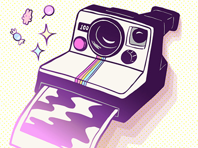 Kawaii Camera austin bunny camera candy cute fairy kei illustration ink kawaii