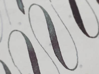 Close view calligraphy