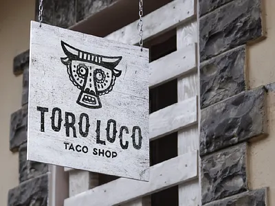 Logo proposal bull crazy loco logo playful taco toro