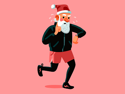 Santa Training: Day 1 illustration santa santa training vector