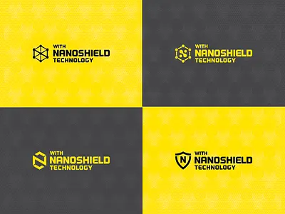 NANOSHIELD TECH icon logo n nano shield tech yellow