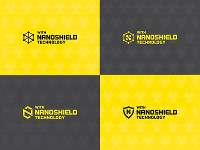 NANOSHIELD TECH icon logo n nano shield tech yellow