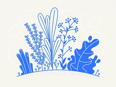 Garden garden growth illustration life nature plants texture vector
