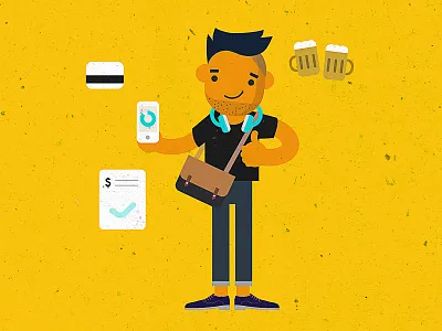 Persona Design - Dartboard character illustration persona vector