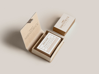 Moonstruck Conceptual Branding business cards wedding