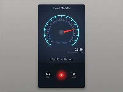 Car Interface car counter dailyui dashboard fuel interface meter station stats