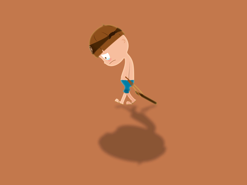 Sad Walk-cycle animation boy cry gif little boy sad walk cycle walkcycle
