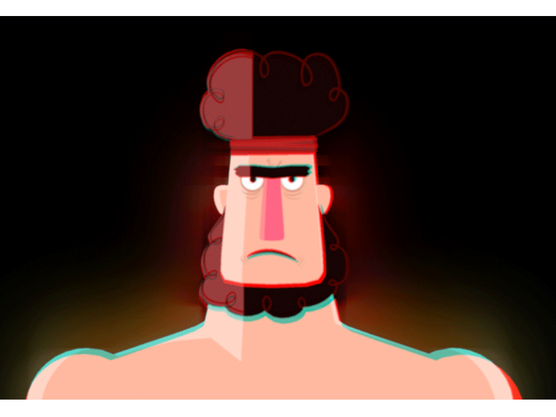 Hero animated bounce gif loop