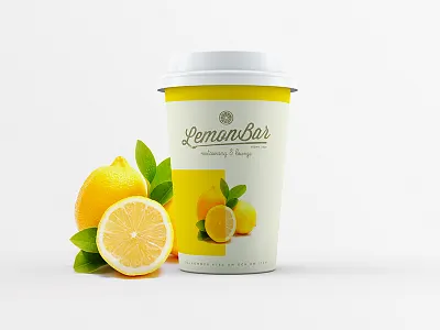 LemonBar art artdirection branding coffecup corporatebranding cups identity marketing minimal packaging printdesign takeaway