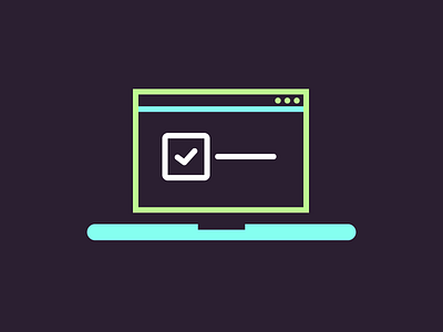 Cheeky Laptop icon illustration