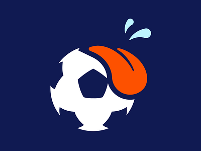 Sixy Football marque branding football illustration logo soccer tongue