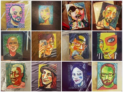 #Insiredbyfriends characters drawing faces friends illustration portraits