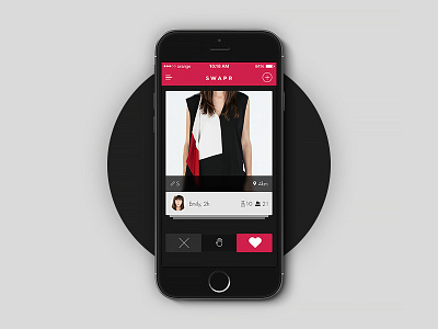 Swapr app interface mobile ui ux