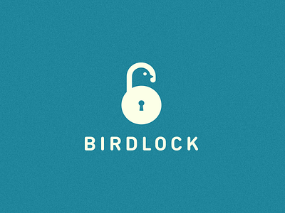 Birdlock bird lock logo mark smolkinvision smolkinvladislav