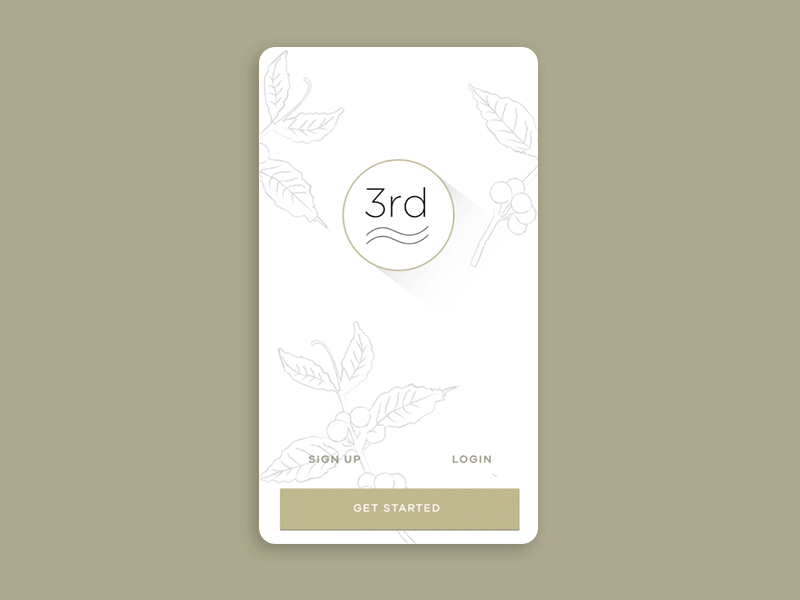 Coffee App Walkthrough Interaction coffee app onboarding origami prototype quartz composer sketch ui ui design uimotion ux ux interaction walkthrough