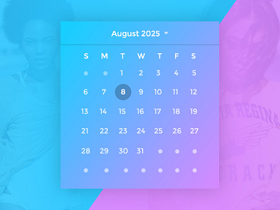 FREE Daily UI #2 Flat Calendar Widget calendar flat calendar free design freebie freelance hire monserrat mustachethemes psd free sexy sexy calendar