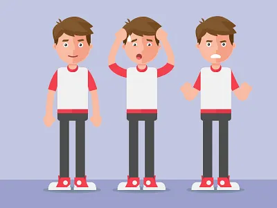 Rmu characters characters flat human people vector