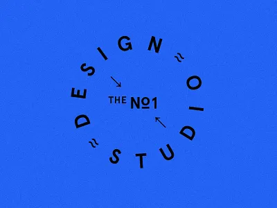 Number One circle design studio logo monogram one
