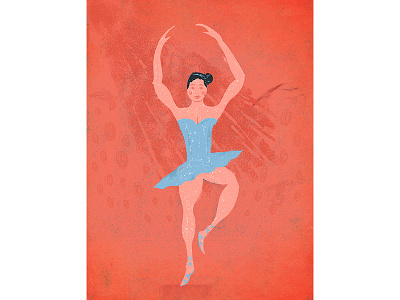 La danse art ballet dance dancer texture vintage