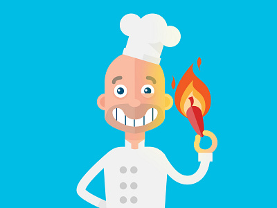 Chef characters flat human people vector