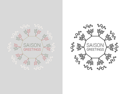 Saison Greetings beer christmas holiday snowflake xmas