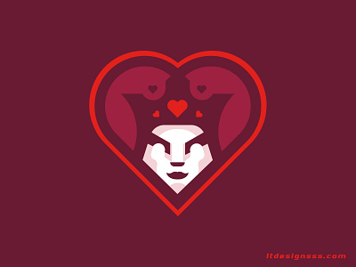 Queen of Hearts ( part 2) badge badge logo branding design esports graphic design hearts illustration logo mascot queen queen badge queen logo queen mscot queen of hearts queen of love sports